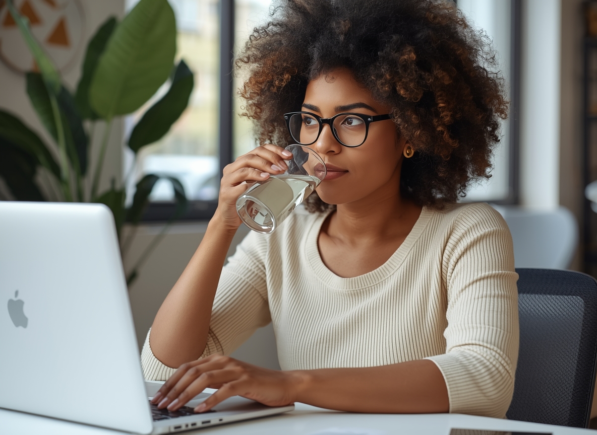 Abstract lavender and blue gradient suggesting calm water motion